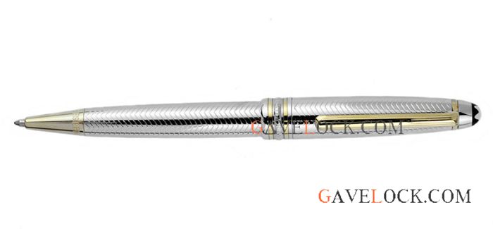 Wholesale Mont Blanc Pens Meisterstuck Silver Barley Ballpoint Pen